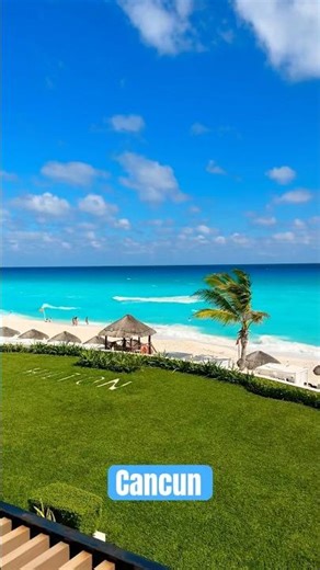This view is INSANE! Enclave Oceanfront @Hilton Cancun Mar Caribe 2025 #beach #cancun #shorts #fyp
