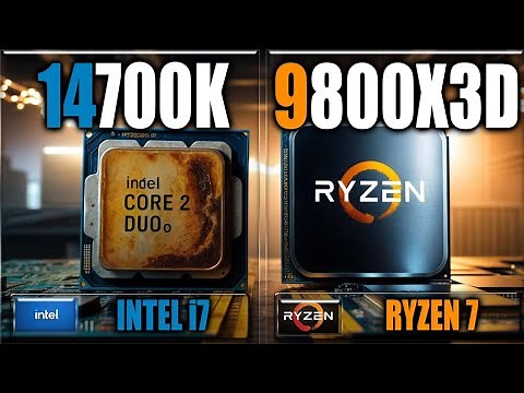 9800X3D vs 14700K Benchmarks - Gaming Benchmarks / Applications Tests