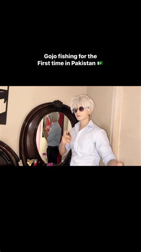 Gojo Fishing 🐟 for the first Time in Real life 🇵🇰 😯 #gojosatoru #viral #fishing #fish #vlog | Roomi Here