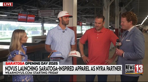 NOVUS debuting Saratoga-inspired apparel at Saratoga Race Course and online
