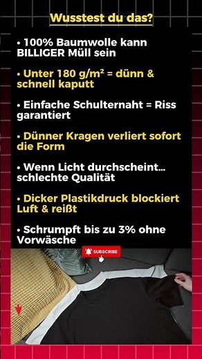 KAUF KEIN T‑SHIRT, bevor du DAS weißt 👕🚨