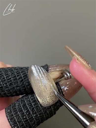 Soft Gold Shooting Star Cat Eye Nail Tutorial | Step-by-Step Starfall Daily Guide✨