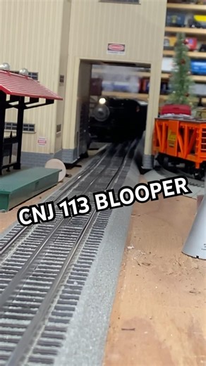 CNJ 113 BLOOPER #steamtrains #steamtrains #trains #passengertrains #railroad #oscaletrains
