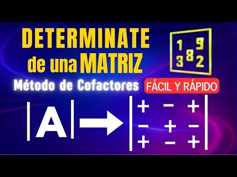 ✅ Determinante de una Matriz por Método de Cofactores Paso a Paso (¡Explicado Fácil!)