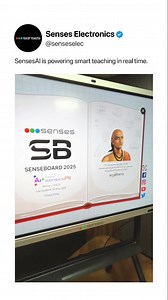 SensesAI is transforming how teachers teach and how students engage — all in real time. 🧠✨ From static lessons to smart sessions, this is education on autopilot. How do you see AI reshaping the future of classrooms? 🚀📚 Drop your thoughts 👇 — are we ready to let tech take the chalk? #edtech #SmartBoard #InteractiveFlatPanel #DigitalClassroom #EdTech #SmartClassroom #TeachingTools #EducationTechnology #InteractiveLearning #FutureOfEducation #TechInEducation | Senses Electronics Pvt Ltd