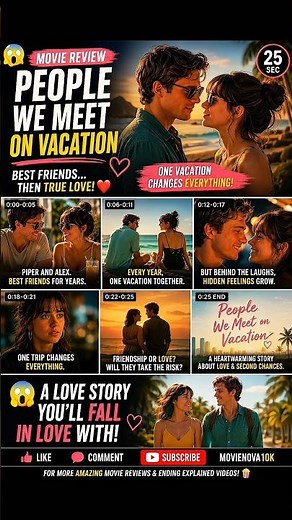 😱 Best Friends... Then True Love! ❤️ | People We Meet on Vacation Movie Review #Shorts