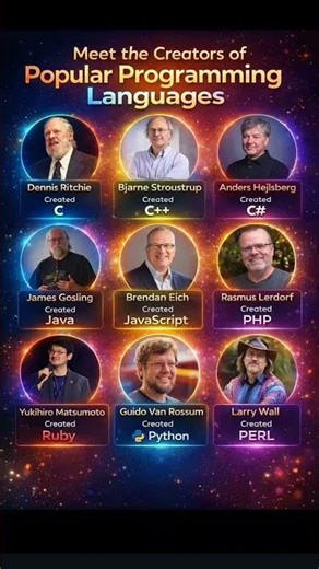 Creators of Popular Programming Languages 😲 | Python, Java, C++ | #Shorts