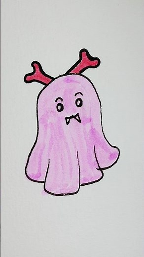 How to draw a Halloween Monster step by step | Easy Doodle Art #easydraw #artideas #doodleart