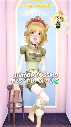 Animal Crossing In Dress To Impress☘️ #dti #dtiroblox #dresstoimpress#dtioutfits #dtihacks #dtishort