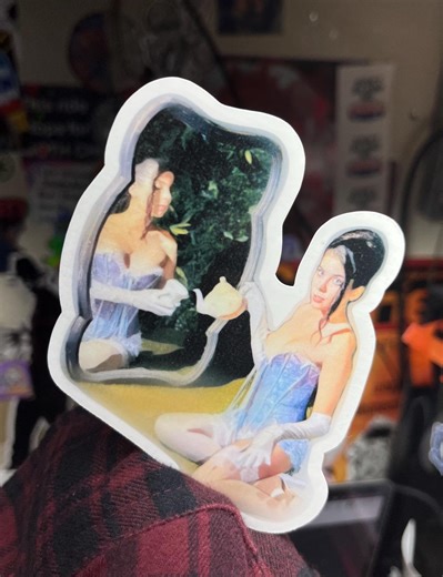 ALICE Tea Party Pinup Sticker. Original Photography - Etsy