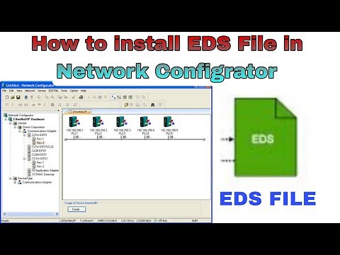 How to install EDS File In Network Configrater Omron PLC Software.