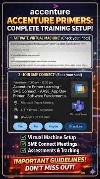 Accenture Primers Training Update 2026 🚀 VM Setup | SME Connect | Important Guidelines #accenture