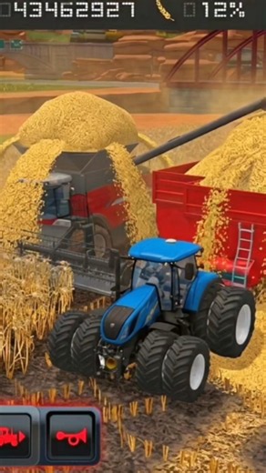 Overload Seeds In Harvester & Trolley #fs18 #newshorts #varalshorts #tendingshorts #gamingshorts