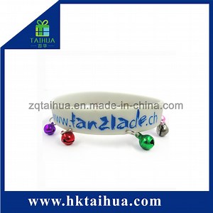[Hot Item] Custom Silicone Bracelet with Metal Bell