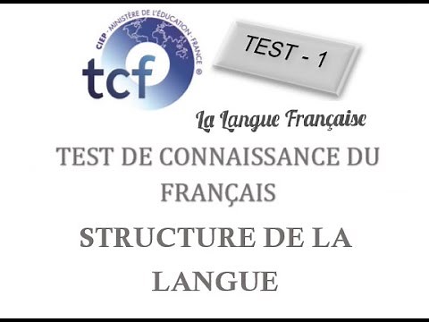 TCF 2021 Grammaire et Lexique - 1