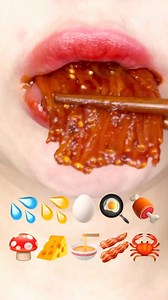 5.3M views · 10K reactions | ASMR RAINBOW EATING SOUNDS REAL EMOJI FOOD MUKBANG 이모지 먹방  #ASMR #RAINBOW #FOOD #EATING #KOREAN #MUKBANG #EMOJI #SOUND | 문 Moon ASMR | Facebook