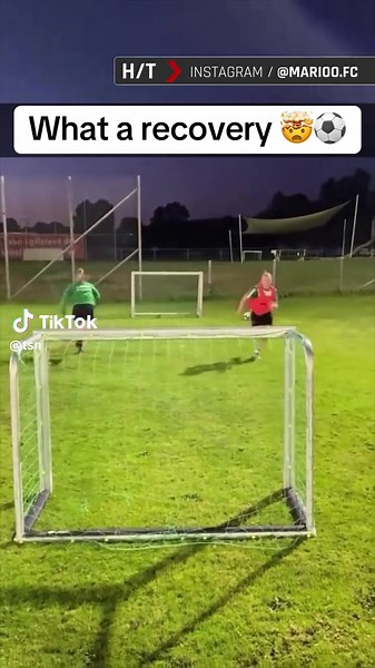 Amazing Soccer Goalkeeper Saves with Backflip Technique