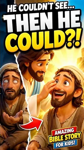 He Couldn’t See… Then He Could?! | Jesus Heals Blind Man (3D Kids Bible Story)
