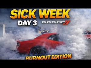 Sick Week 2026 Day 3 | Insane Hellcat Challenger Burnout & Tires EXPLODE 🔥💥