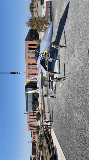 🦅The Eagle has landed! Over the weekend, a demilitarized F-15 Eagle from the @144thfighterwing was placed at Cal Guard Headquarters. This is the final stage in the months-long demilitarization and painting process. #aviation #calguard | California National Guard