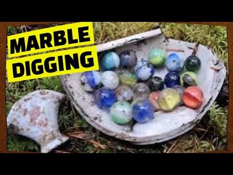 Bottle Digging & Marble Digging ~ Marble Gold Rush !! ©