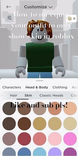 How to unequip clothing in roblox