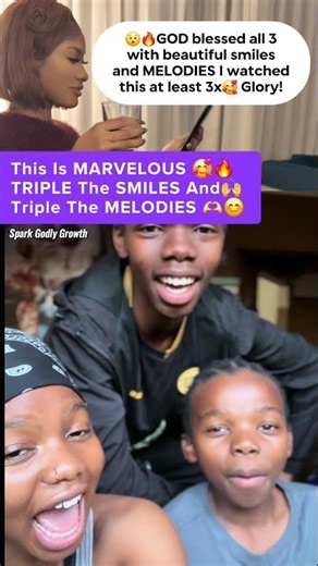 😍🎶Triple the smiles and melodies #explore #god #trending #gospel #music