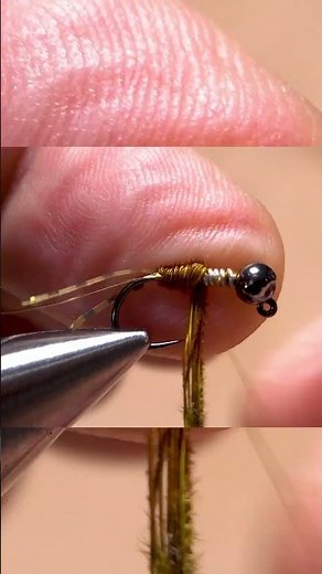 Tim Flagler ties his Euro Golden Stone