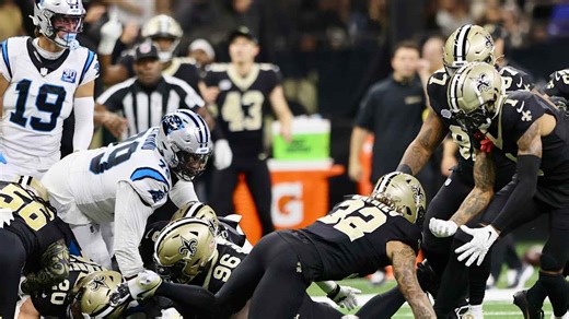 Tyrann Mathieu recovers his own forced fumble | Saints-Panthers Highlights