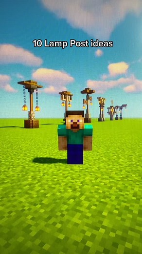 Creative Lamp Post Ideas for Minecraft Builds