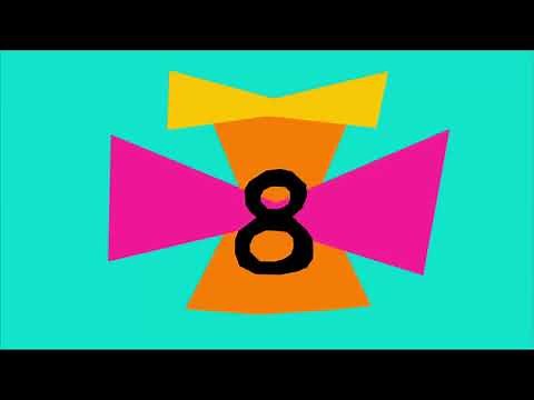 Sesame Street Abstract Count #20 My Version Reversed