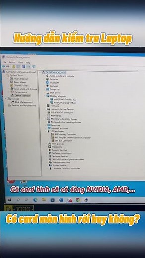 Instructions to check if laptop has separate graphics card or not?