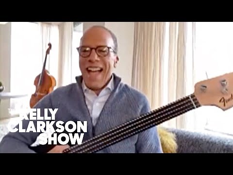 Lester Holt Plays The Blues On His Bass For Kelly Clarkson