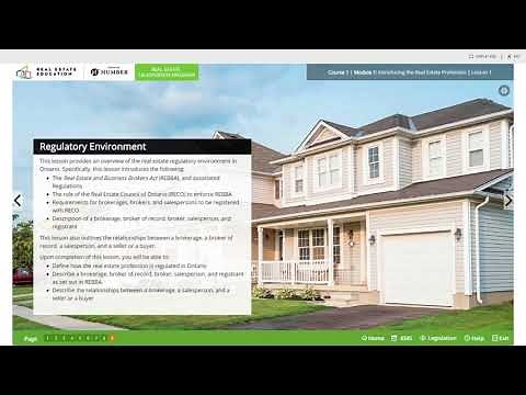 Real Estate Salesperson Program LMS Navigation Walkthrough