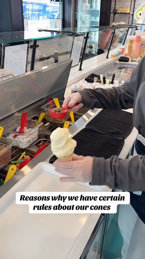 This is why we keep cones simple and just do shaker toppings 😂 nothing fancy over here (sorry for the loud audio if you’re wearing headphones) #nikkiscustard #meme #tiktok #danger #cones #vanilla #cakecone #silly #funny #haha | Nikki's Custard