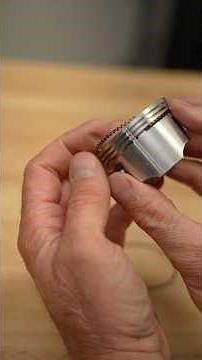 How to identify and install piston rings onto a piston