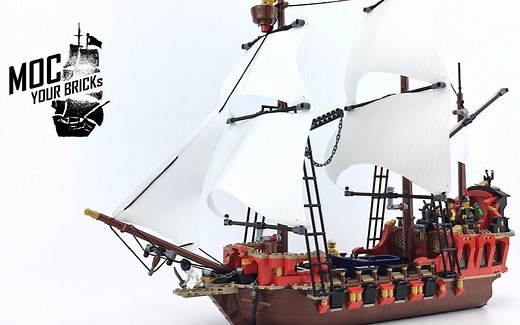 【Lego】pirate ship MOC 海盗船
