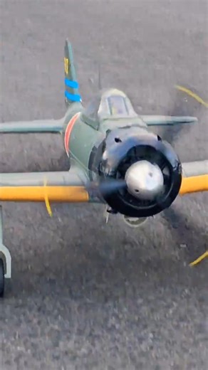 Zero-A6M3 1400mm rc warbird taking off #rcplane #rc #shorts
