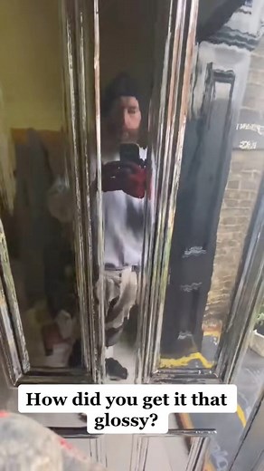 It’s been a few years since I completed this door and I loved the challenge. Here’s a throwback to when I prepped and glossed this old black front door. What made it special was its age — full of dents, quirks and character. In Japanese aesthetics there’s a word for that: wabi sabi — appreciating beauty in things that are worn, imperfect and weathered by time. Bringing this door back to life wasn’t about making it flawless, but letting its story show through the finish. A perfectly imperfect tra