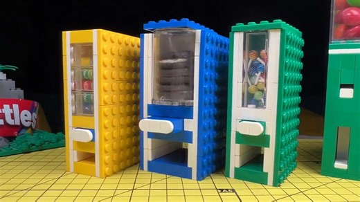 Building 3 levels of vending machines with LEGO