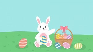 Easter-themed Animation Featuring Cute White Bunny Stock Footage Video (100% Royalty-free) 3687294785 | Shutterstock