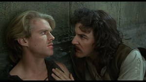 Watch 'Who are you? Are we enemies? Why am I on this wall? Where is Buttercup? Let me explain....' | The Princess Bride Clip