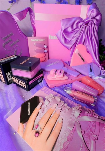 UBE Birthday Cake Collection 💜🎀 @Huda Beauty @hudabeautyshop @Huda #hudabeauty #huda #hudabeautyshop #makeuptutorial #makeupartist #makeuphacks