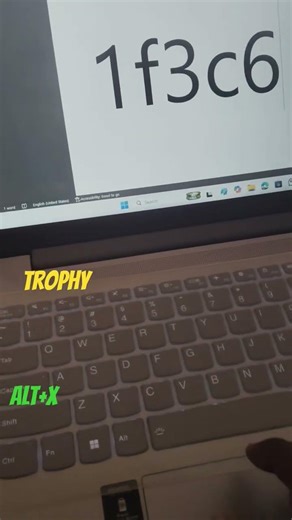 symbol of trophy #trophy #shortcutkeys #shorts #windowsmsword