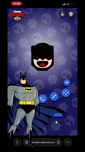 Como fazer o batman no pin maker #brawlstars #naofloppa