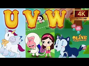30 MINS Alphabet and Nursery Songs | Letters U V W | Learn ABC for Kids with Olive ⭐