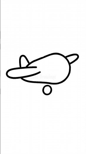 Easy and Fun Cute Plane Drawing ✨ Tutorial