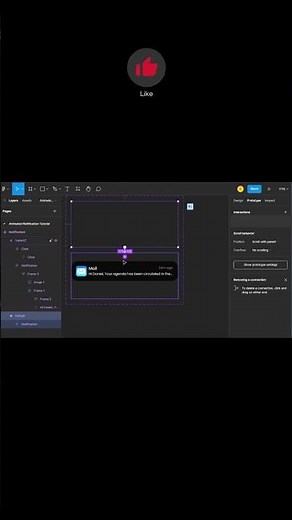 Animated Notification in Figma #figma