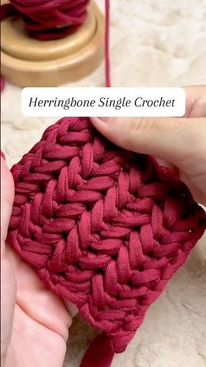 Perfect Herringbone Crochet Stitch