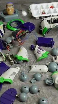 Buzz Lightyear Action Figure Full Restoration in 2 minutes! #toyrestoration